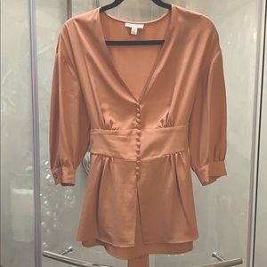 Topshop Blush Pink Blouse